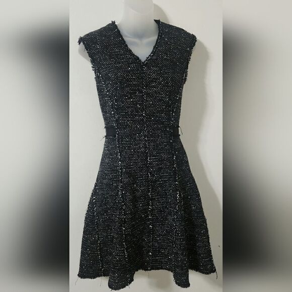 Rebecca taylor Fringe trimmed mini dress size 0 - Picture 8 of 8